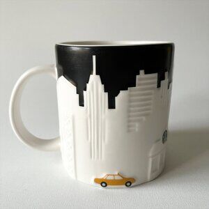 Starbucks Mug New York City 3D NYC Skyline Taxi 2012 Collector Series 16 oz